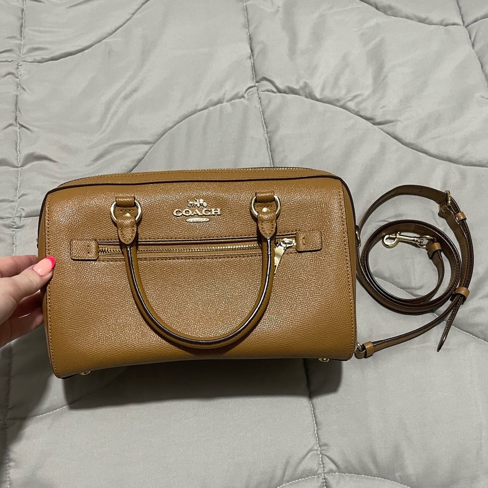 Coach Camel Rowan Satchel